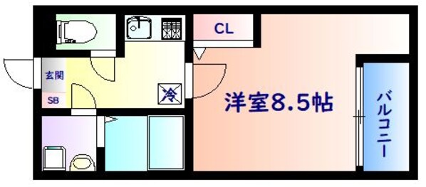 陸前原ノ町駅 徒歩9分 1階の物件間取画像